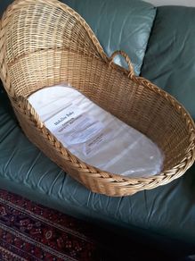 Moses basket with new mattress