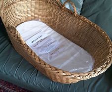 Moses basket with new mattress