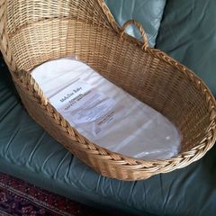 Moses basket with new mattress