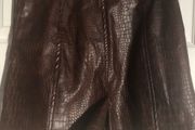 PLT leather shorts