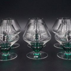 Cognac/Brandy Glasses Set of 6 Atelier Morava Czech