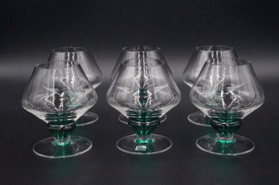 Cognac/Brandy Glasses Set of 6 Atelier Morava Czech