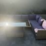 L Shape Table & Chairs Garden Furniture Image 2