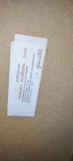 QUICK SALE - Irish - Cork belvedere mirror