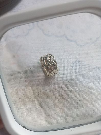 Sterling silver knot ring