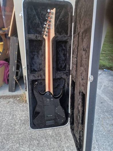 Left Handed 7 String  Ibanez RGIR27FE fitted with floyd rose and emgs