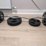Bench, Barbell Stand, Ez Curl, Olympic plates Image 3