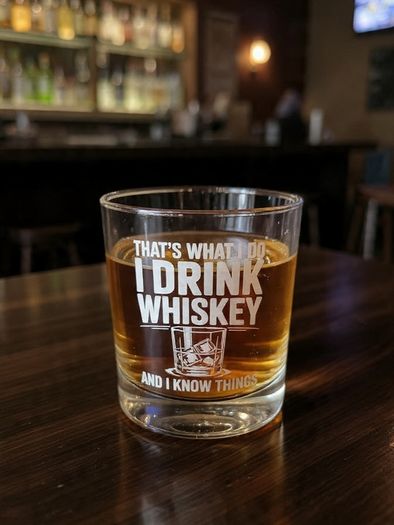 Whiskey Gift Set with Personalised Whiskey Glass