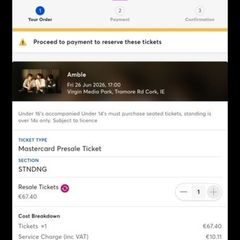 amble tickets cork june 26th