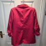 Hot Pink Ruched Sleeve Blazer  size M Image 5