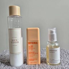 Bundle 3x Korean Skincare Mixsoon, Byoma, Rice Toner