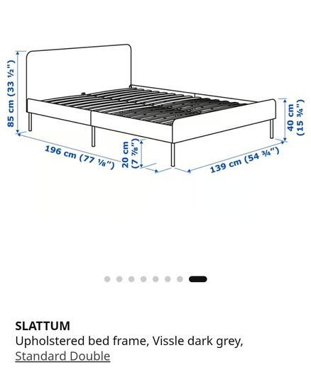 bed frame - standard double - assembled