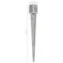 Ground Spikes 12 pcs Silver 9x9x90 cm Galvanised Steel Image 6