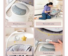 Graco All Ways Soother 2-in-1 Baby Swing and Portable Rocker (Birth to 6 Months Approx, 0-9kgwith Vibration and Adjustable Swing Speed, Stargazer