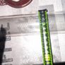 Beautiful Rare Old Glass Rolling Pin with Plugs 1950s, these pins could be filled with cold water or crushed ice to keep pastry dough chilled while rolling Image 4