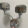 Wall lights x 2 chrome Image 4