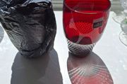 Waterford Crystal John Rocha Ruby Lume tumblers x 2