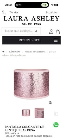 lampshade for ceiling light, Laura Ashley