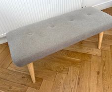 Beautiful Grey Footstool