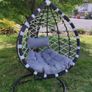 outdoor swing Rattan garden single. Image 2