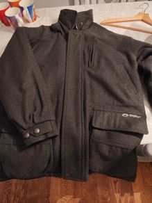 New mens wool mix lined coat