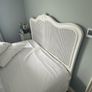 Hand Painted French Style Solid Wood Double Bed Image 3