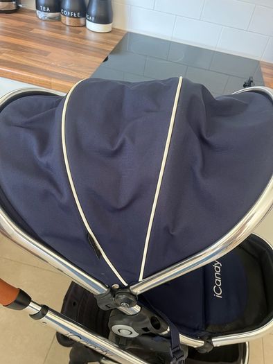 iCandy Peach Royal blue & Brown leather