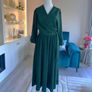 Ladies Brand New Green Dani Faux Wrap Dress.  Size One Size UK 16-26 / EU 44-54cm Image 4