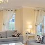 Elegant White Curtains, Excellent Condition Image 2