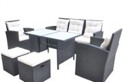 _Garden Furniture Set 18 Pieces Poly Rattan Dining furniture Set Garden Furniture Set
