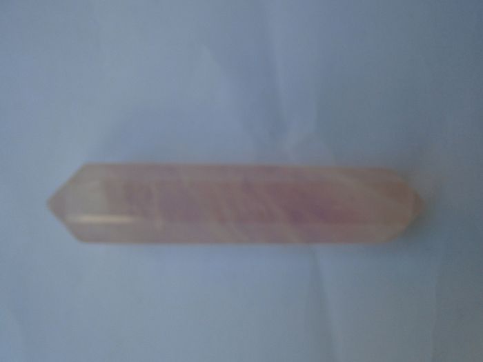 Rose Quartz, Crystals, Gemstones, Double terminated point, Rose Quartz DT point