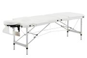 Massage Table Bed 3-Zone With Headrest Armrest Carry Bag Height-Adjustable Aluminum Massage Bed