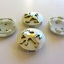 1set Peugeot 60mm Alloy Wheel Center Caps cap Hub Cover silver & chrome logo Image 5