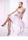 Baby pink cocktail dress
