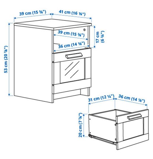 IKEA chests of drawers, lockers