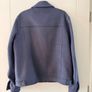 Ted Baker Men's Somerss Zip Through Wool Blend Trucker Jacket in Navy - Size 5 (Large) Image 3