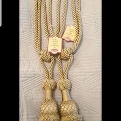 Lovely Gold Curtain Tie Backs