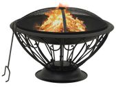 Fire Pit with Poker 75 cm XXL Steel
