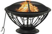 Fire Pit with Poker 75 cm XXL Steel