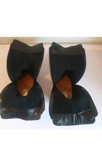 Soffice Sogno Black Patent Leather Croc Ankle Boots EU36 UK3 Made in Italy  CAN POST