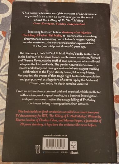 The Killing Of Father Niall Molloy: Anatomy Of An Injustice by Maresa Fagan & Sharon Lawless