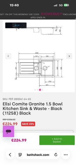 1.5 Kitchen sink