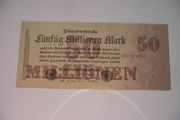 Germany. Reichsbanknote. 50 Millionen Mark (25.7.1923) Super Condition!