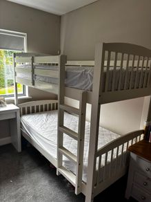 Bunk beds with mattresses