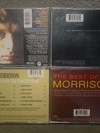 Van Morrison CDs Collection: Moondance / Days Like This / The Best of / His Band And The Street Choir.