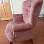vintage chair with Queen Anne curved legs Image 2