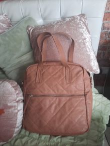 large tan handbag from only