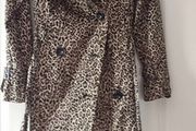 new look animal print coat size 8 worn once