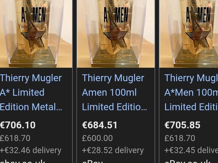 Thierry Mugler Amen Gold Edition 100ml New