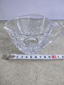 Lovely small Dublin crystal milk jug. No.66